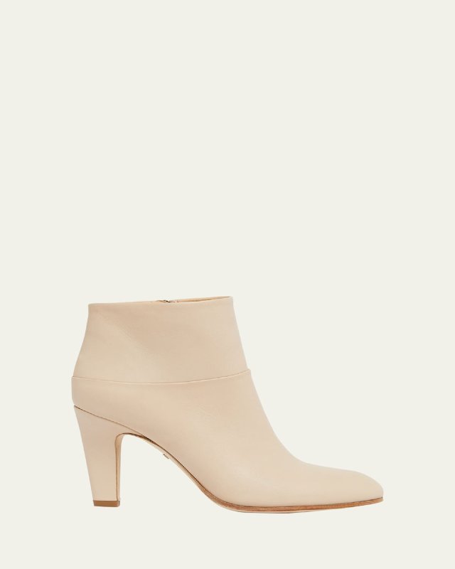 Eve Leather Zip Ankle Booties